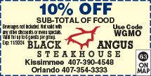 Special Coupon Offer for Black Angus Steakhouse - Orlando - I-Drive